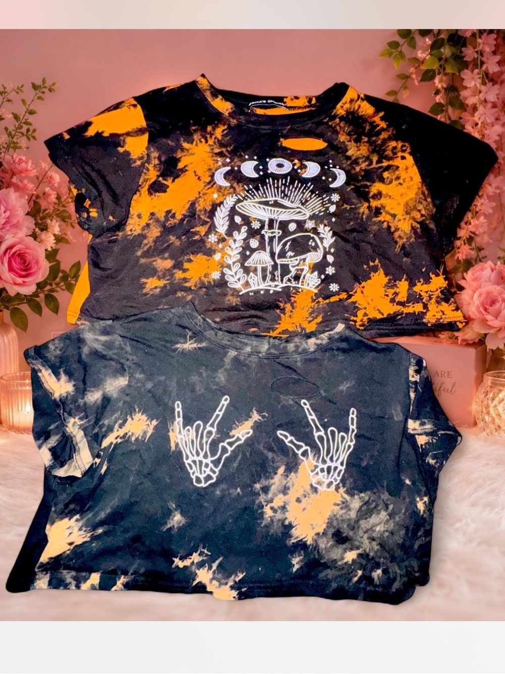 2/ Womenβs size XL tie-dye preloved t shirts- like new- brand Sofiaβs Choice